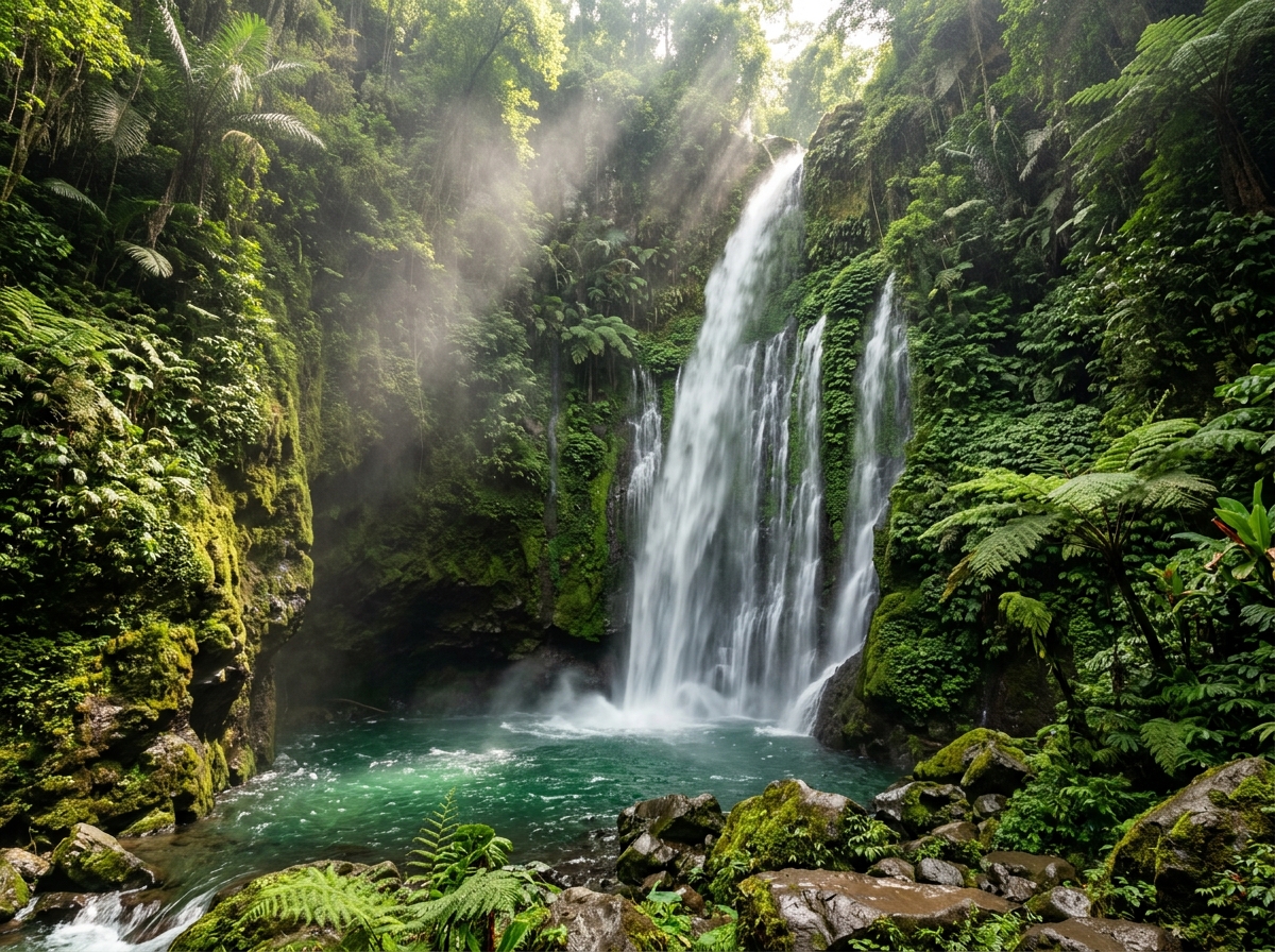 Air Terjun Jeruk Manis di Tetebatu
